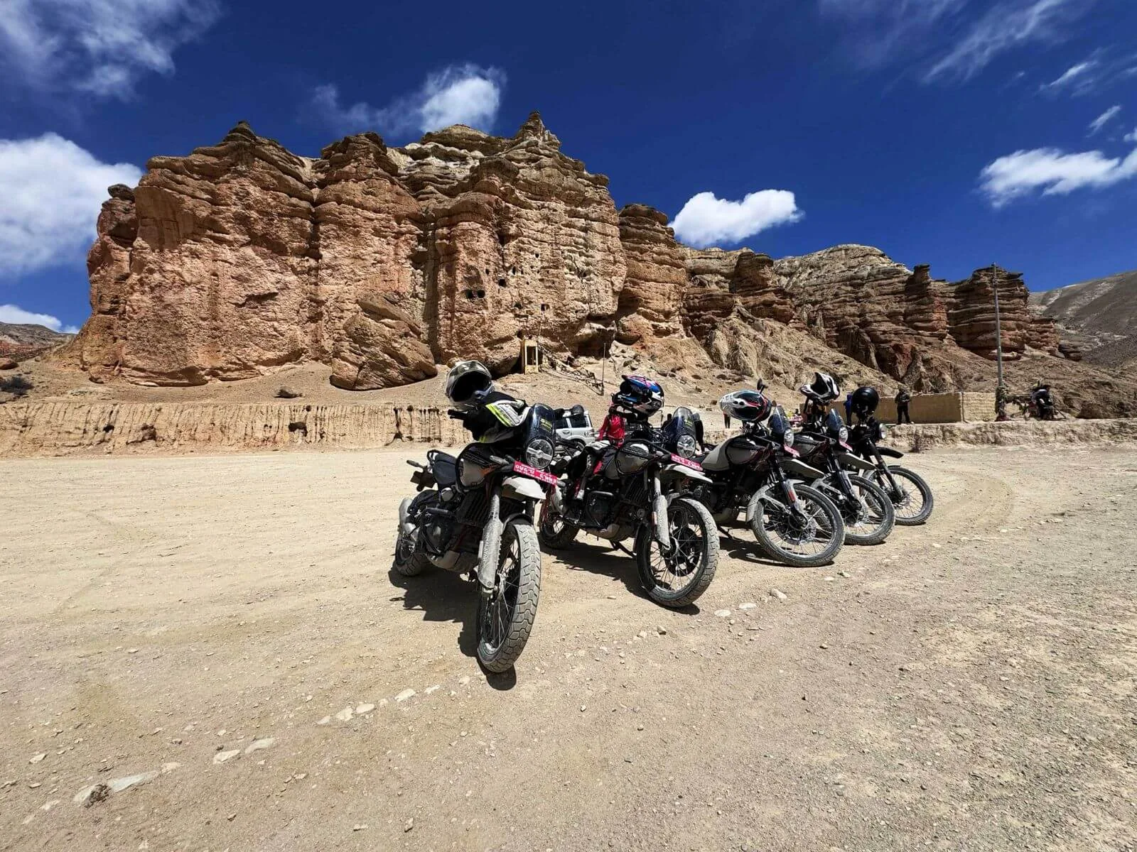 Illustration d’une expédition moto pour le parcours Upper Mustang